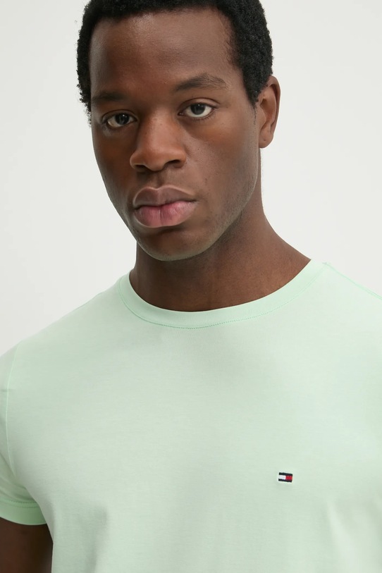 Тениска Tommy Hilfiger зелен MW0MW10800