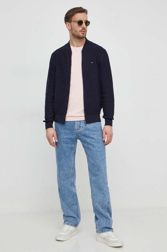 Tommy Hilfiger t-shirt MW0MW10800 różowy SS25
