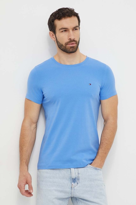 Tommy Hilfiger t-shirt MW0MW10800 niebieski SS25
