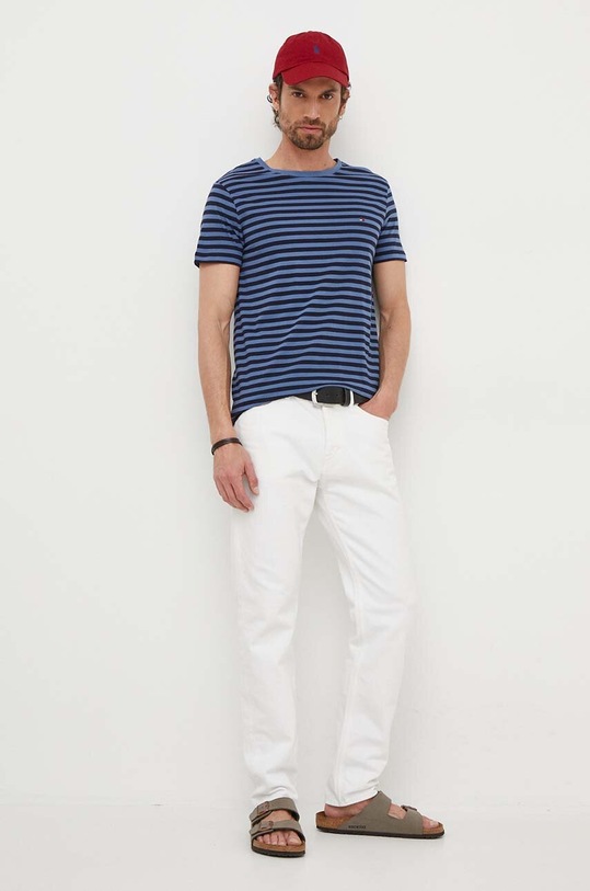Tommy Hilfiger t-shirt MW0MW10800 granatowy SS25