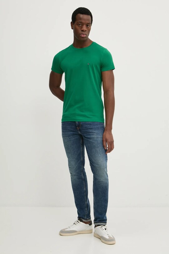Футболка Tommy Hilfiger MW0MW10800 зелений SS25