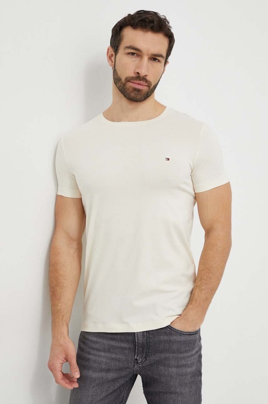 Tommy Hilfiger t-shirt MW0MW10800 beżowy SS25