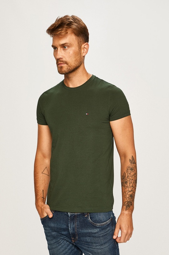Tommy Hilfiger tricou print verde MW0MW10800
