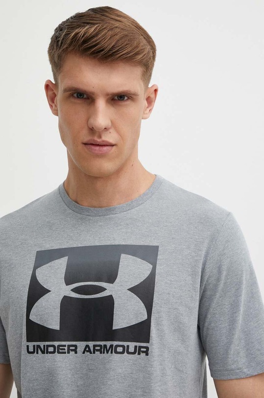 Tričko Under Armour 1329581 potisk šedá 1329581
