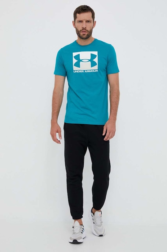 Tričko Under Armour 1329581 tyrkysová SS24
