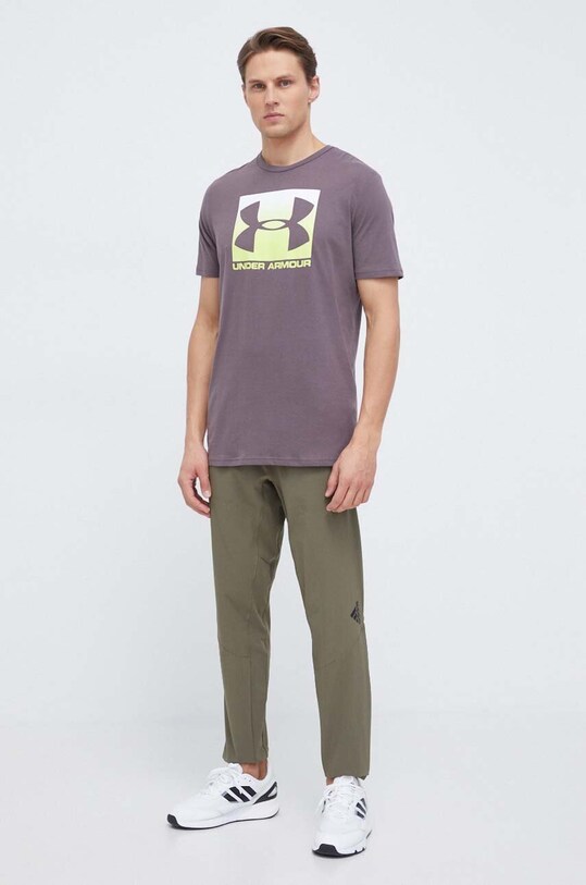 Under Armour tricou 1329581 gri SS24