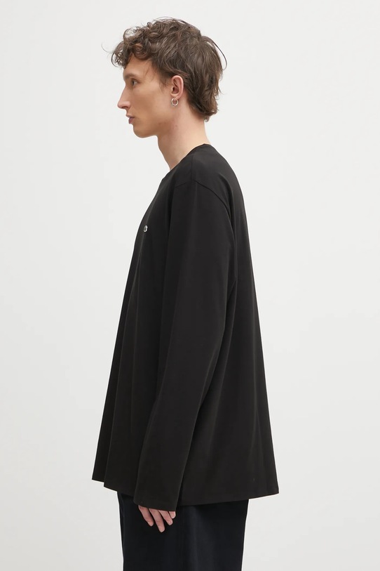 Lacoste camicia a maniche lunghe TH0990 nero AW24