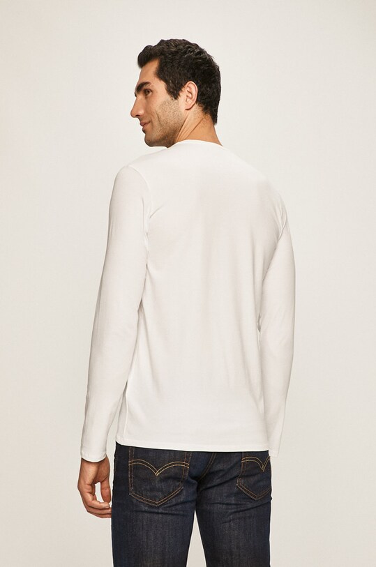 Odzież Lacoste - Longsleeve TH0990 TH0990 biały