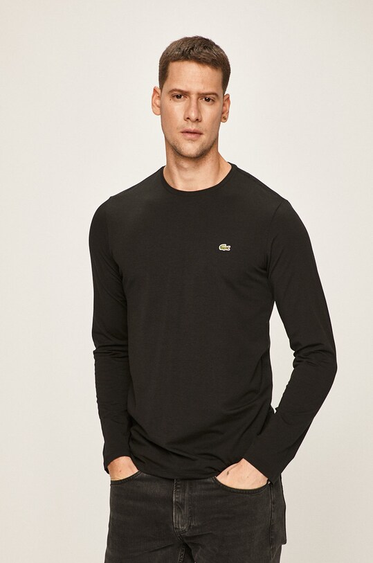 Lacoste - Pánske tričko s dlhým rukávom čierna TH0990