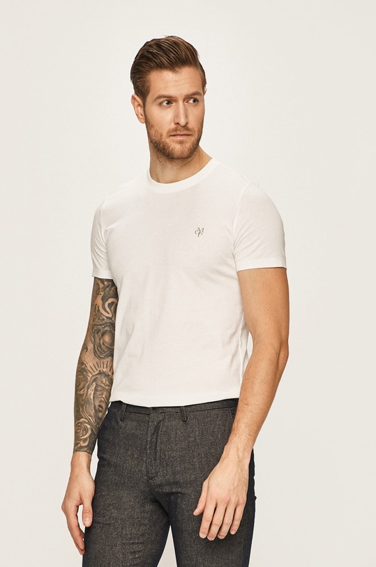 Marc O'Polo - T-shirt bawełna biały B21222051068