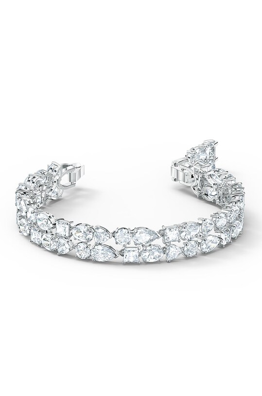 Doplnky Swarovski - Náramok TENNIS DLXMC 5562088 strieborná
