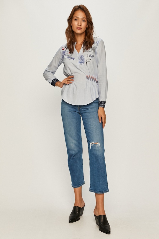 Desigual - Bluzka 20WWBW31 20WWBW31 niebieski AW20