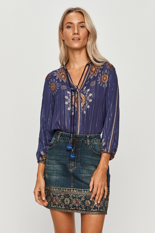 Desigual - Bluzka 20WWBW41 20WWBW41 granatowy