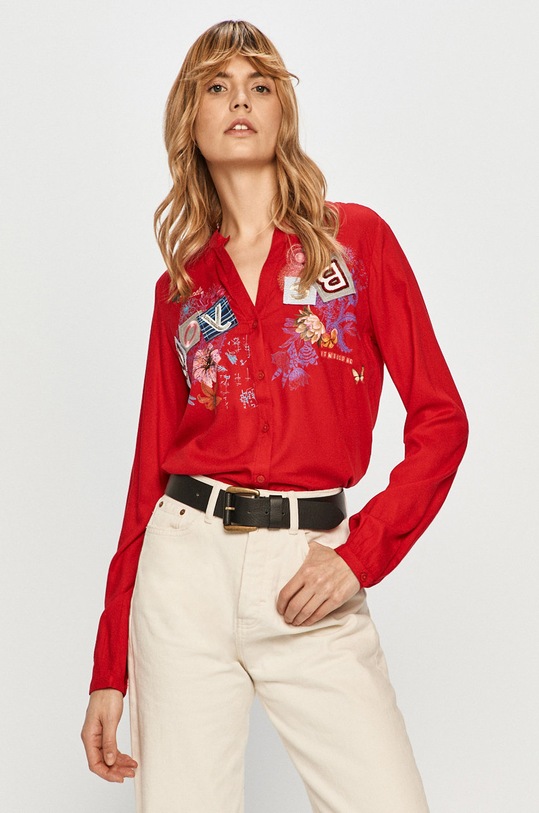 Desigual - Koszula 20WWCW79 casual czerwony 20WWCW79