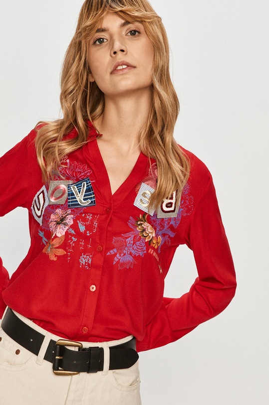 Desigual - Koszula 20WWCW79 czerwony 20WWCW79