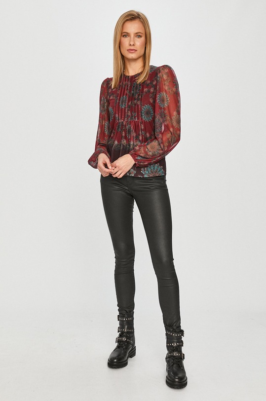 Desigual - Bluzka 20WWTKBW 20WWTKBW bordowy AW20