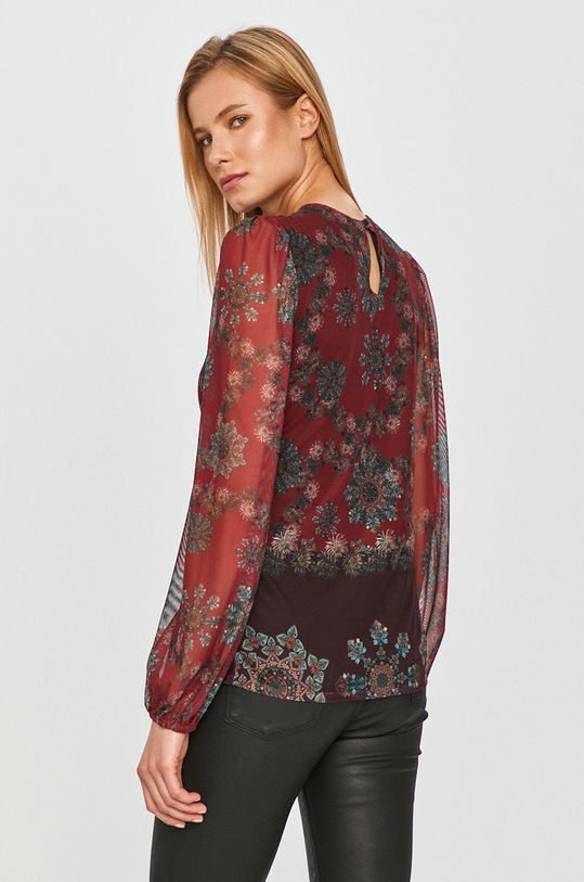 Odzież Desigual - Bluzka 20WWTKBW 20WWTKBW bordowy