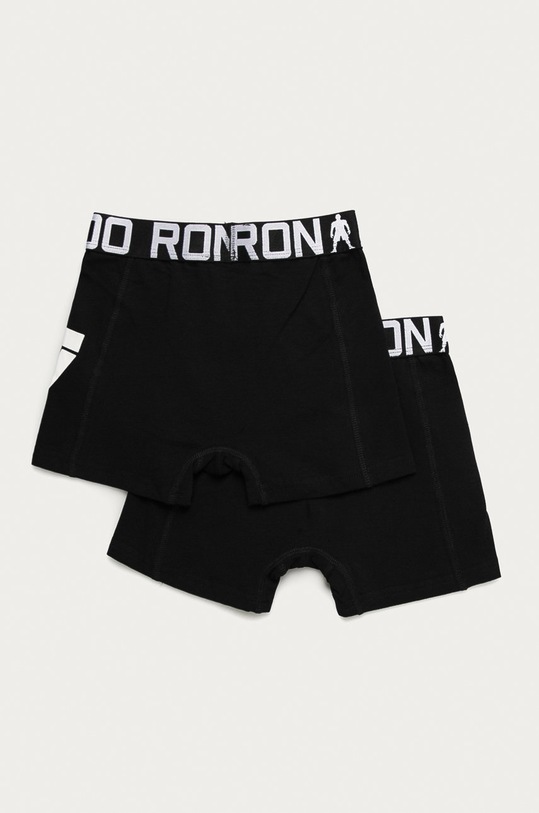 CR7 Cristiano Ronaldo - Bokserki dziecięce (2-pack) 8400.51.451 czarny AW21