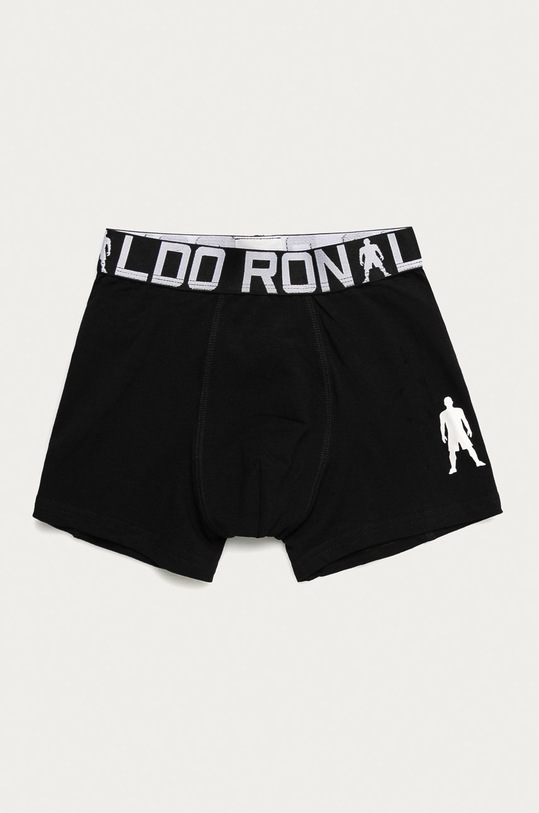CR7 Cristiano Ronaldo - Bokserki dziecięce (2-pack) czarny 8400.51.451