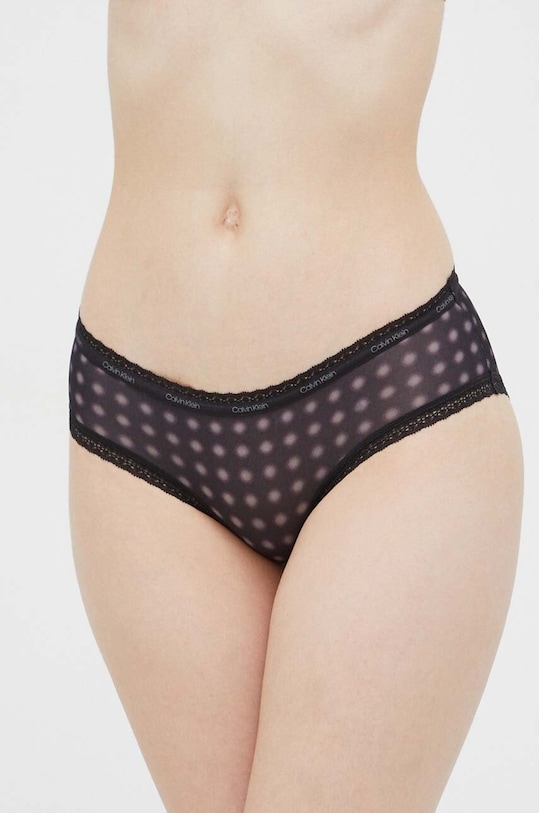 Calvin Klein Underwear bugyi sima fekete 000QD3767E