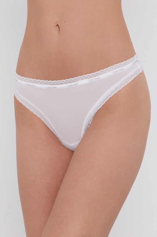 Odzież Calvin Klein Underwear - Stringi (3-pack) 000QD3802E biały