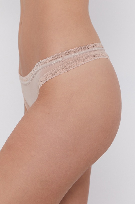 Calvin Klein Underwear - Stringi (3-pack) 000QD3802E biały