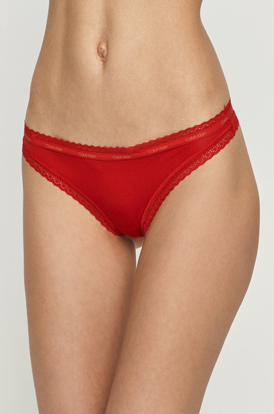 Tanga Calvin Klein Underwear (3-pack) hladký vícebarevná 000QD3802E