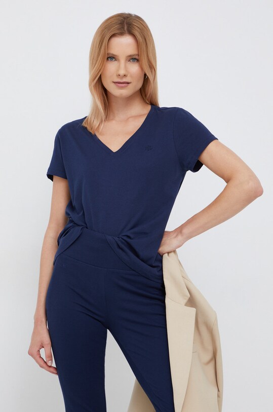 Lauren Ralph Lauren Tricou uni bleumarin I811527
