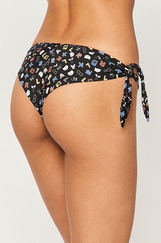 Karl Lagerfeld - Plavkové nohavičky KL20WBT16 čierna AW20