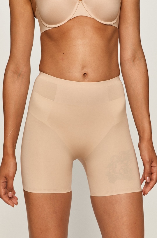 Spanx - Szorty modelujące Thinstincts Targeted dzianina beżowy 10004R