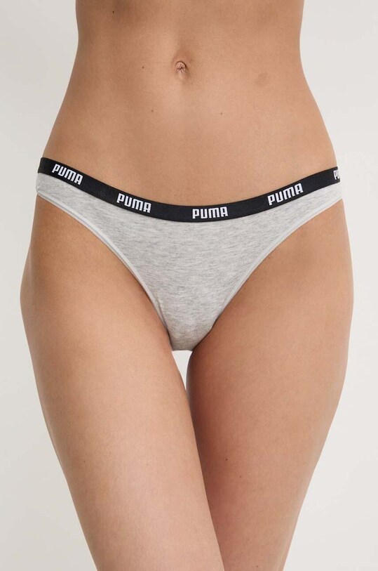 Труси Puma 2-pack трикотаж сірий 907851.
