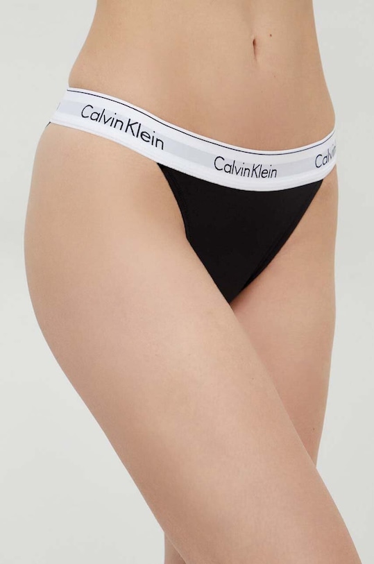 Calvin Klein Underwear chiloți brazilieni figi negru 000QF4977A