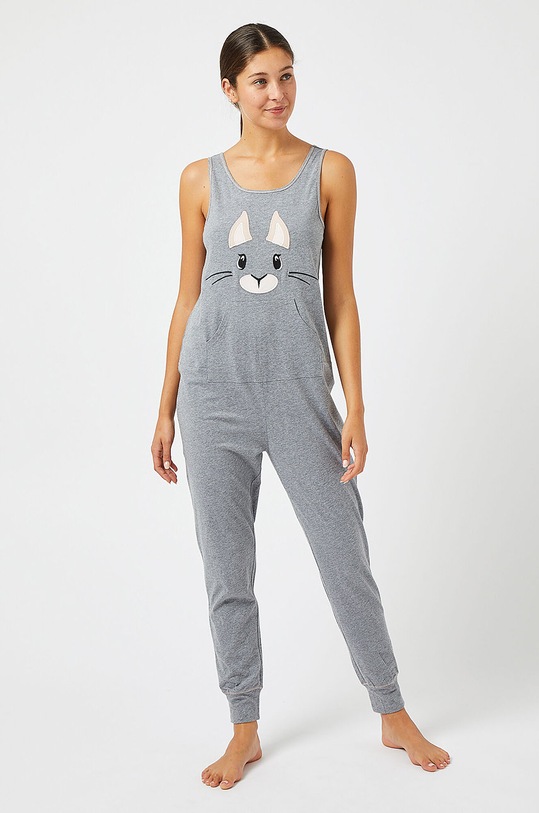 Etam - Pyžamový overal NITYA 652004504 šedá AW20