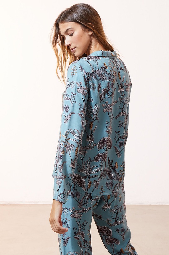 Odzież Etam - Koszula piżamowa JORJA 652295133 niebieski