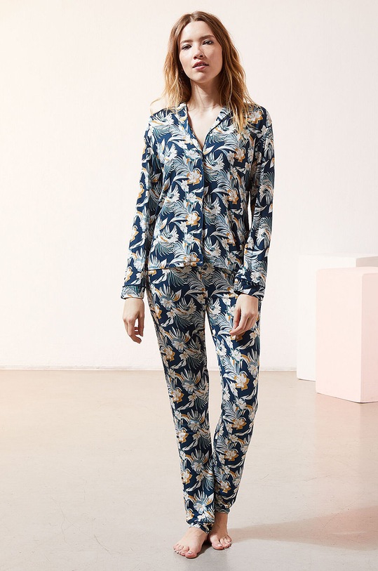 Etam - Koszula piżamowa JOLEEN 652300535 granatowy AW20