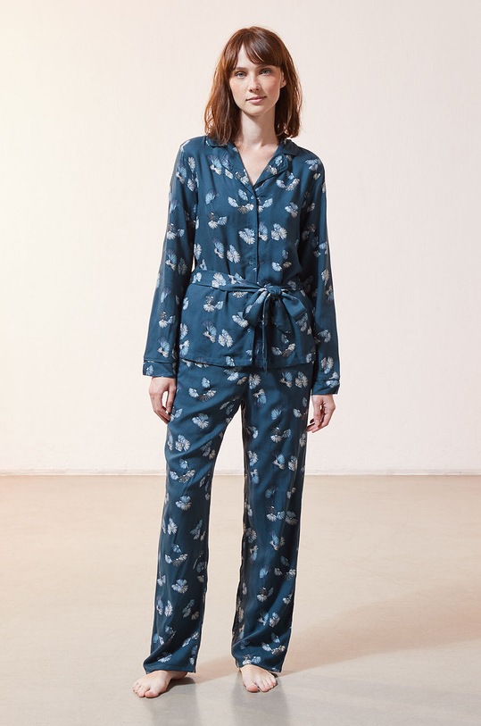 Etam - Spodnie piżamowe JUNE 652312546 turkusowy AW20