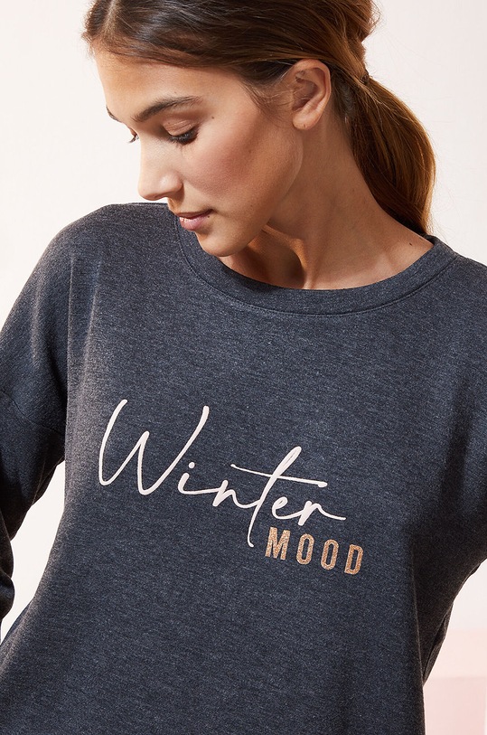 Etam - Longsleeve piżamowy OVIDE 652320504 szary