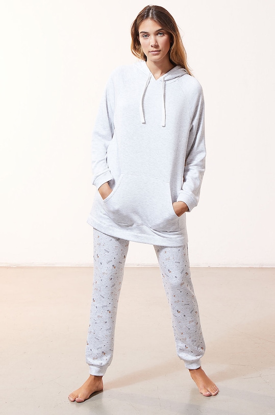Etam - Bluza piżamowa OSIRIS 652332902 szary AW20