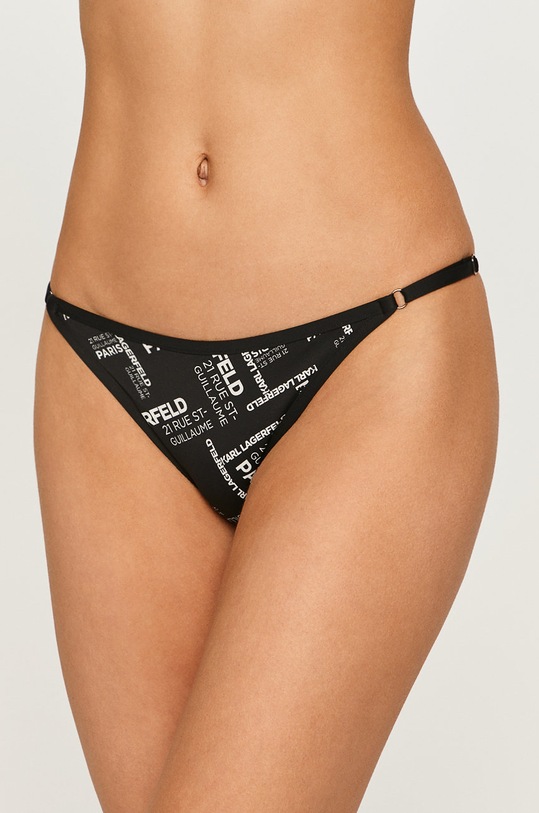 Karl Lagerfeld Costum de baie fund negru KL20WBT20