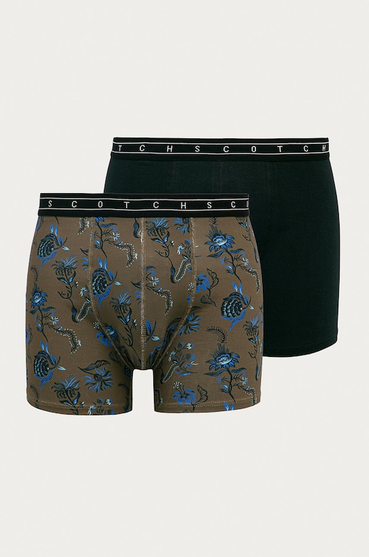 Scotch & Soda - Boxerky (2-pak) potlač čierna 157593