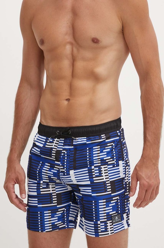 Karl Lagerfeld pantaloni scurti bleumarin KL20MBM11