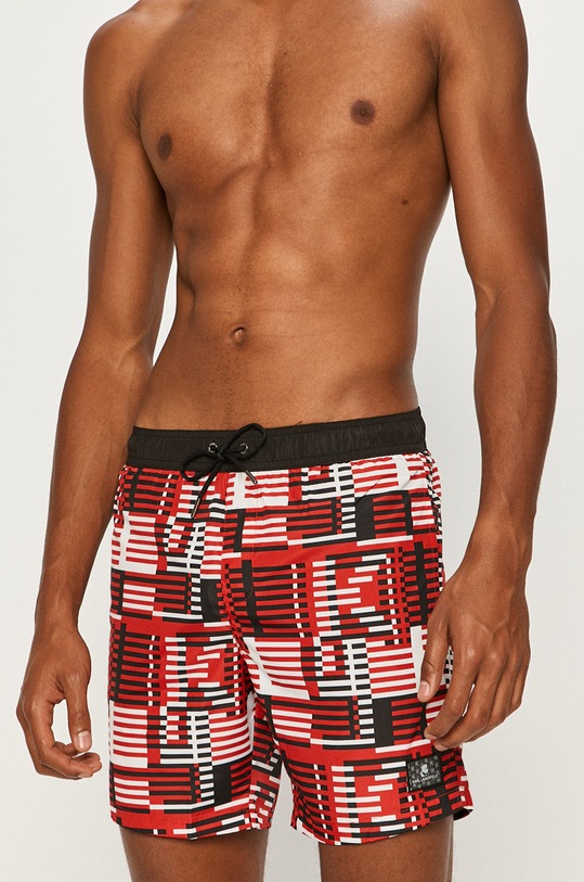 Karl Lagerfeld - Pantaloni scurti de baie rosu KL20MBM11