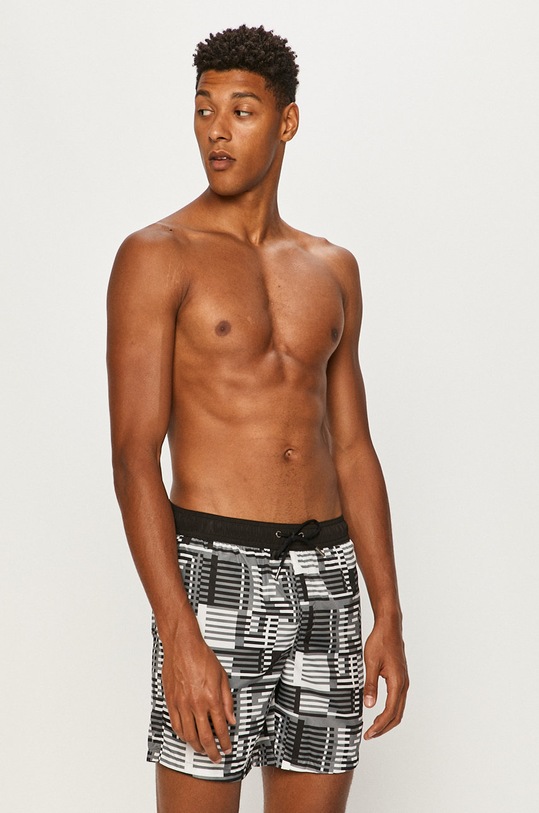 Karl Lagerfeld - Plavkové šortky KL20MBM11 čierna SS24