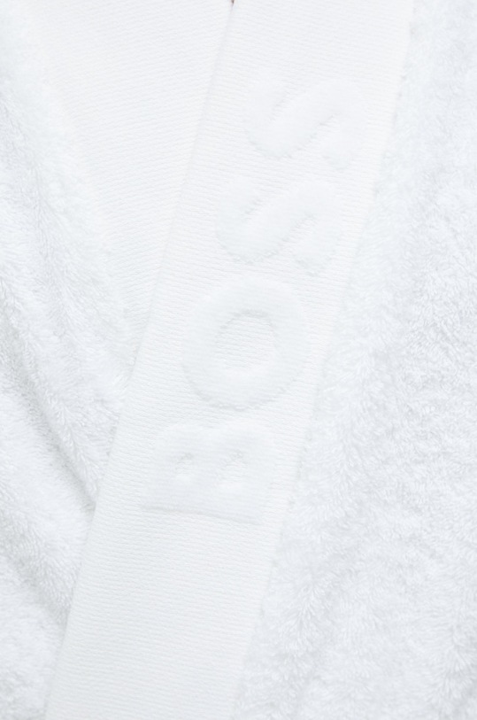 BOSS szlafrok bawełniany PLAIN.MEN biały