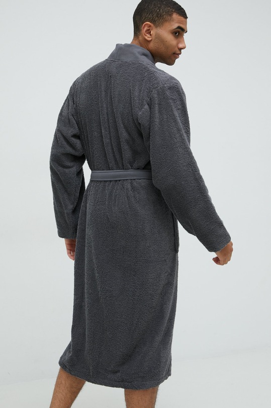 Дрехи Памучен халат BOSS PLAIN.MEN сив