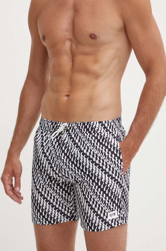 Karl Lagerfeld pantaloni scurti negru KL20MBM09