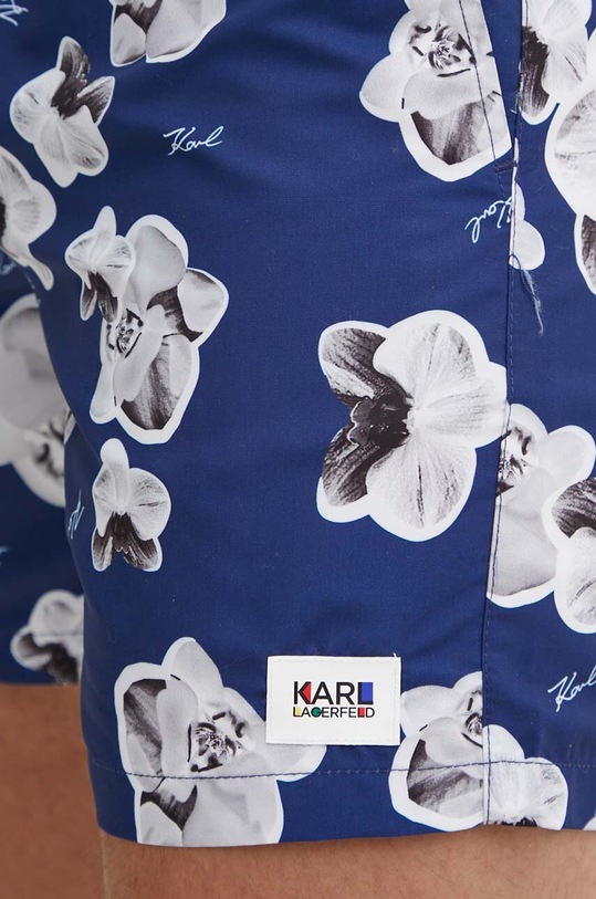Karl Lagerfeld fürdőnadrág sötétkék KL20MBM12