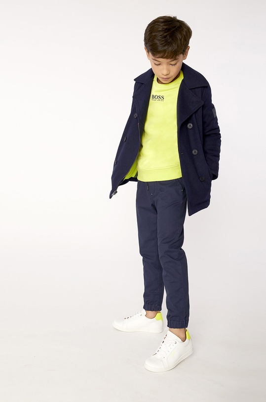 Boss - Bluza copii 164-176 cm print verde J25G63