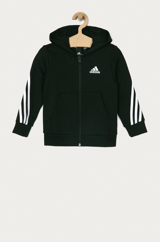 adidas Performance - Bluza dziecięca 110-176 cm GE0663 z kapturem czarny GE0663