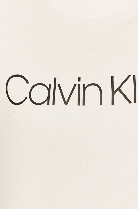 Calvin Klein - Bavlnená mikina K20K202157 biela